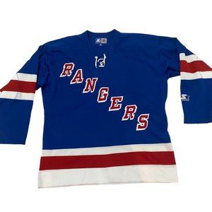 Vintage New York NY Rangers Starter Embroidered Jersey Medium 90's